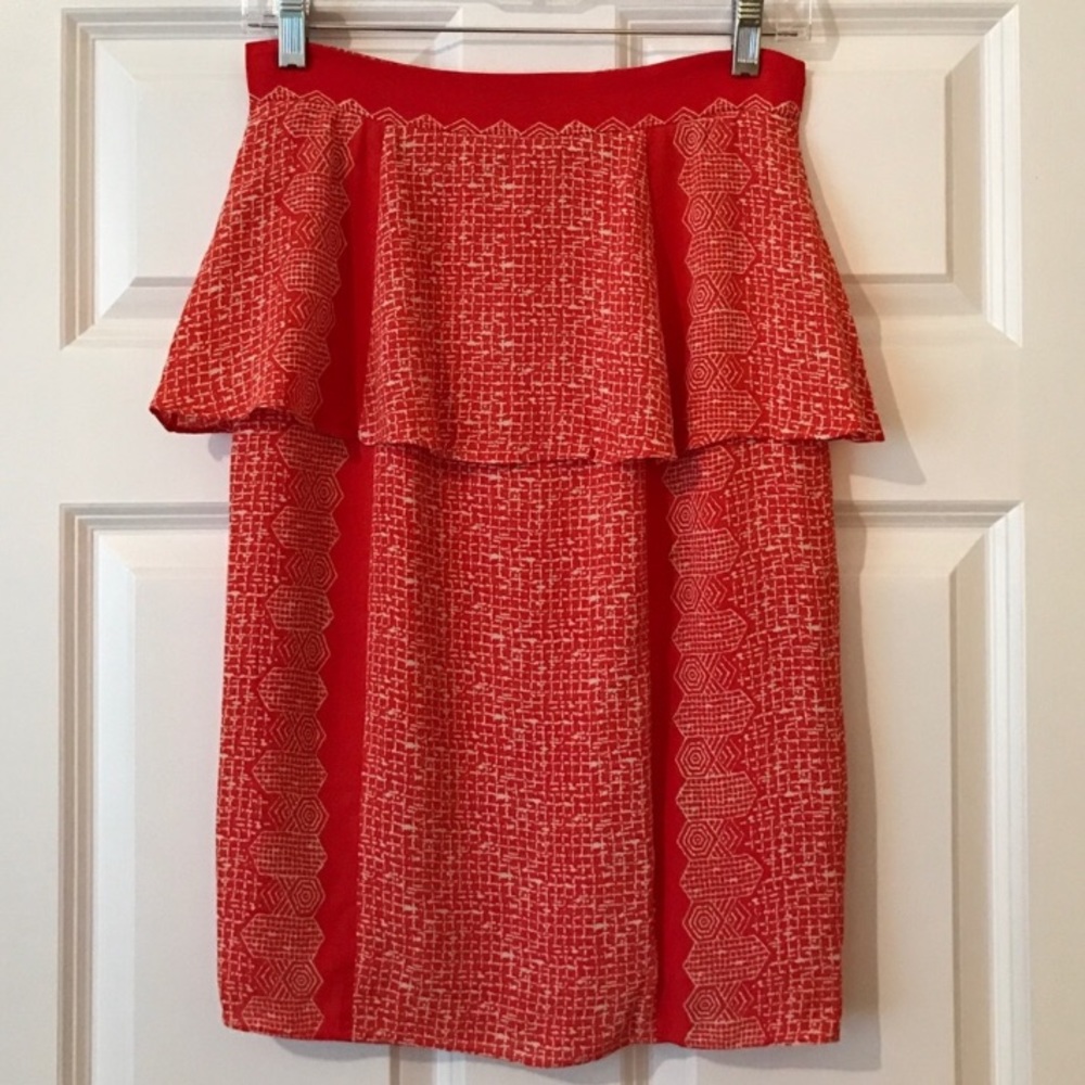 Anthropologie skirt with peplum